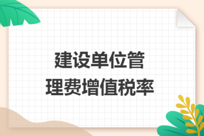 建設(shè)單位管理費(fèi)中專業(yè)設(shè)計(jì)服務(wù)的增值稅率解析